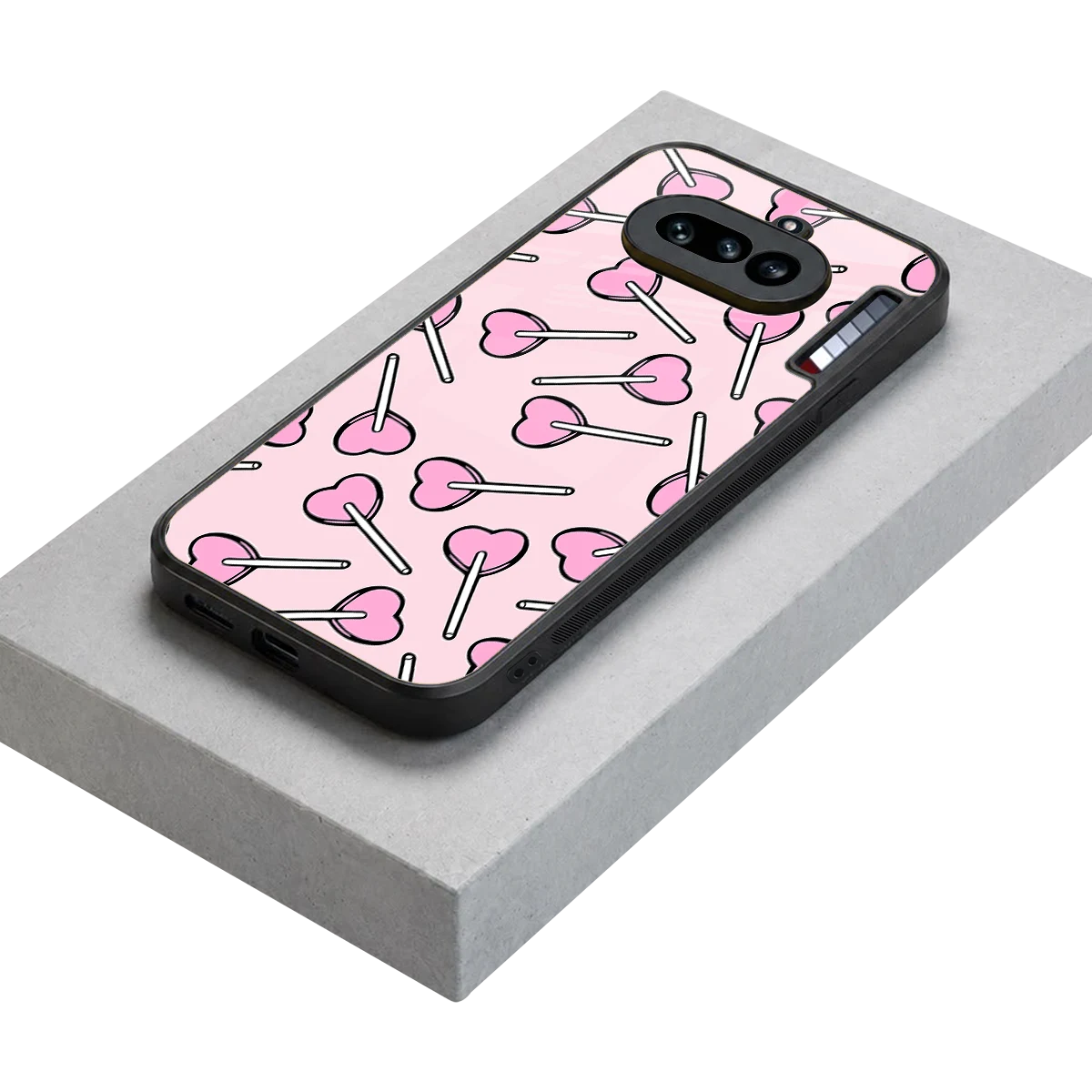 Lollipop Fusion stylish phone case for nothing phone 4a | glossy glass and slim fit