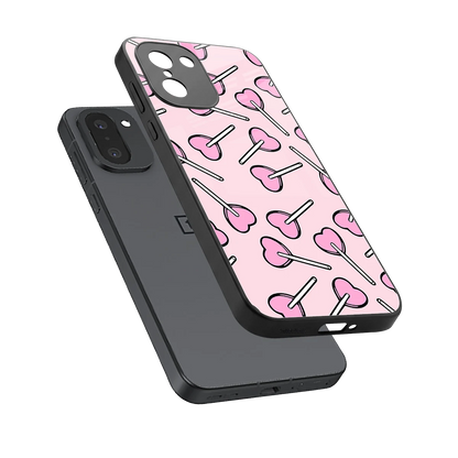 Lollipop Fusion sleek oneplus 15r cover with tempered glass back and TPU edges