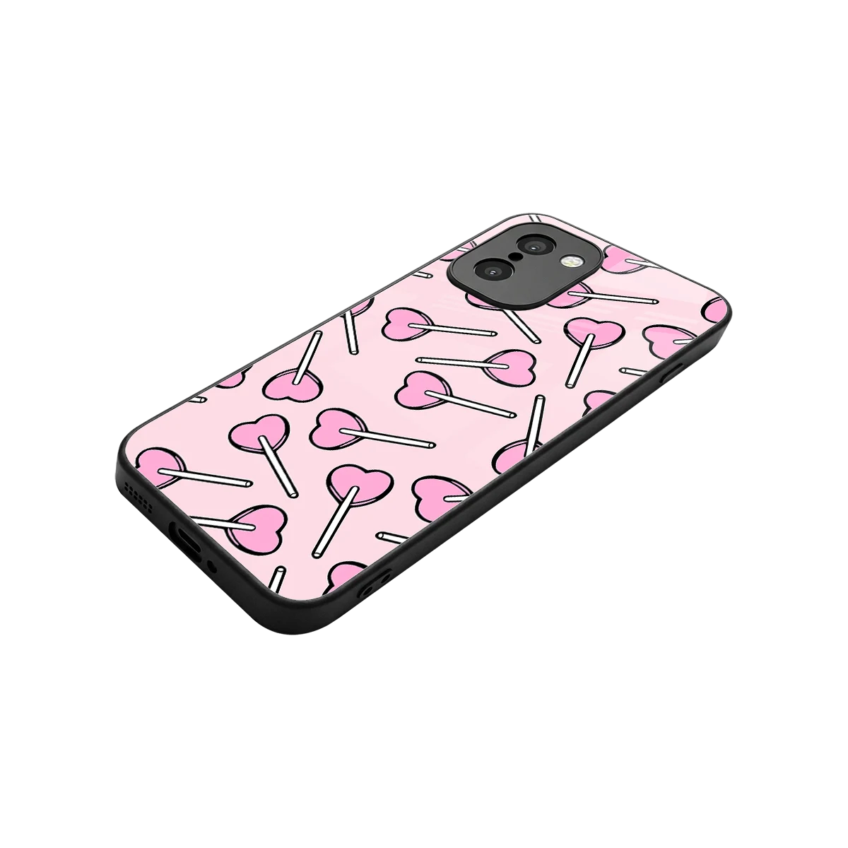 Lollipop Fusion stylish phone case for oneplus 15r | glossy glass and slim fit
