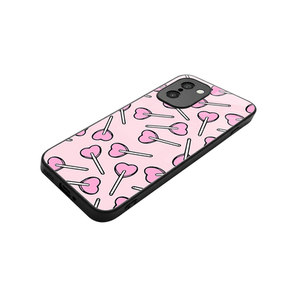 Lollipop Fusion stylish phone case for oneplus 15r | glossy glass and slim fit