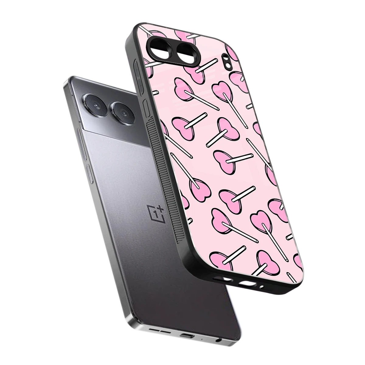 Lollipop Fusion sleek oneplus nord 4 cover with tempered glass back and TPU edges