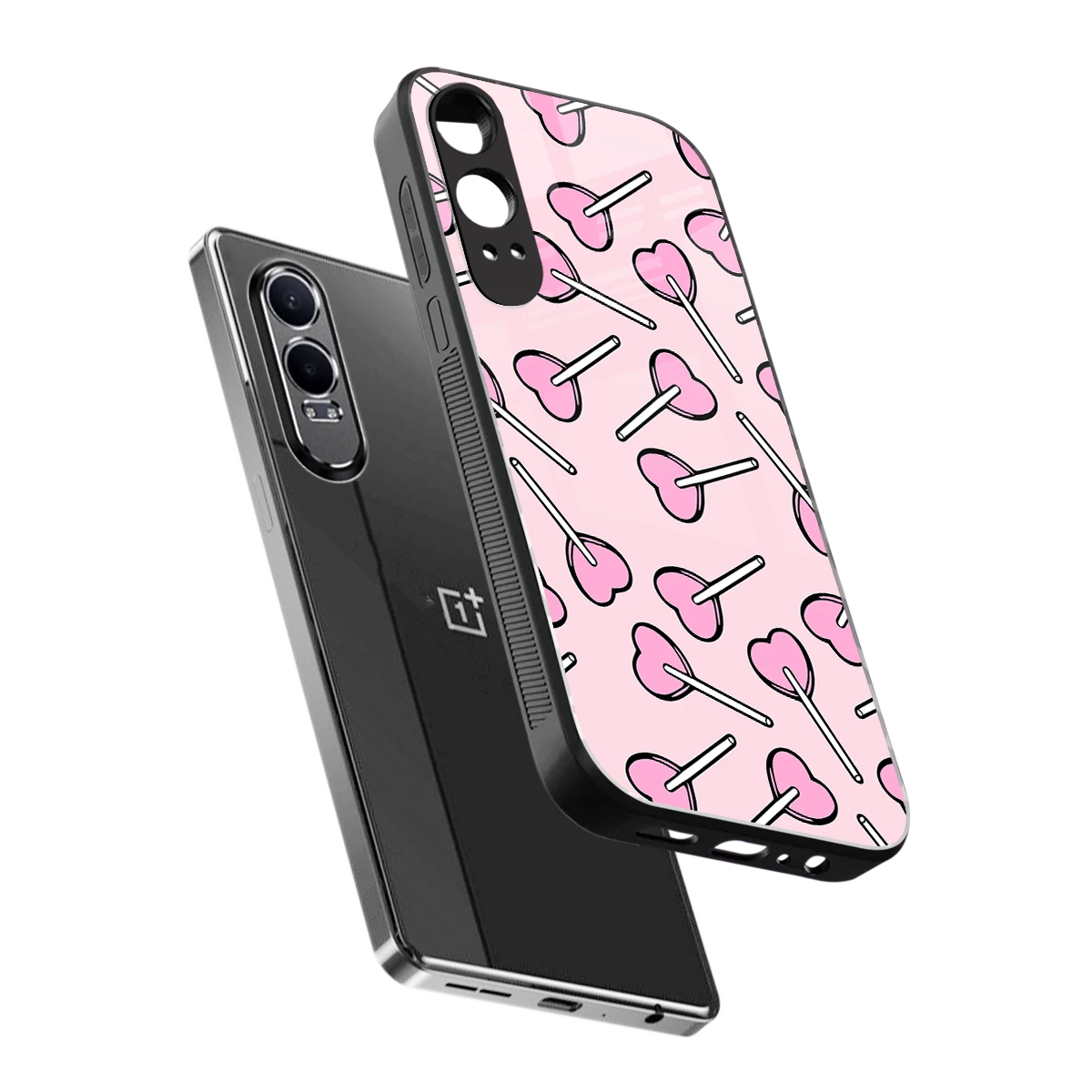 Lollipop Fusion sleek oneplus nord ce 4 lite cover with tempered glass back and TPU edges