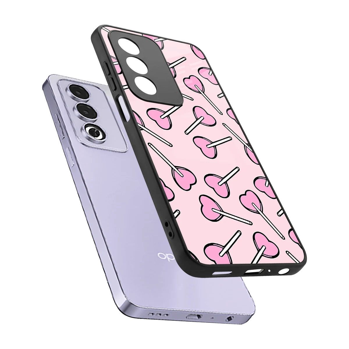 Lollipop Fusion sleek oppo a3 pro cover with tempered glass back and TPU edges