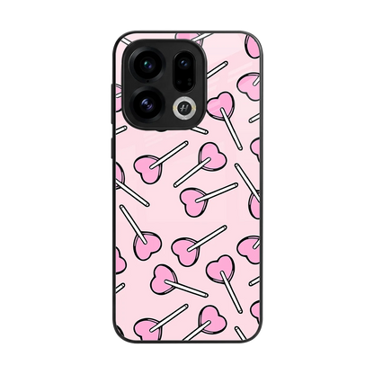 Lollipop Fusion back phone cover | glass case for oppo find x9