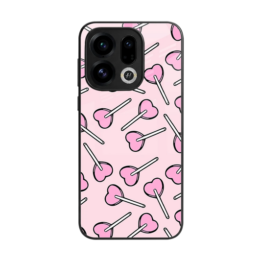 Lollipop Fusion back phone cover | glass case for oppo find x9