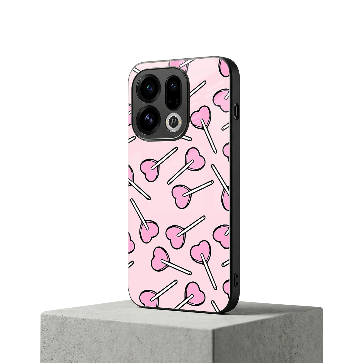 Lollipop Fusion oppo find x9 mobile cover | shockproof glass phone case