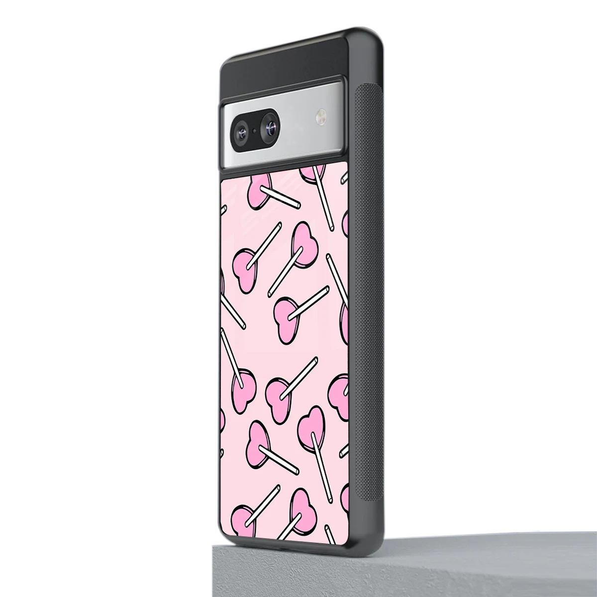 Lollipop Fusion stylish phone case for google pixel 7 | glossy glass and slim fit