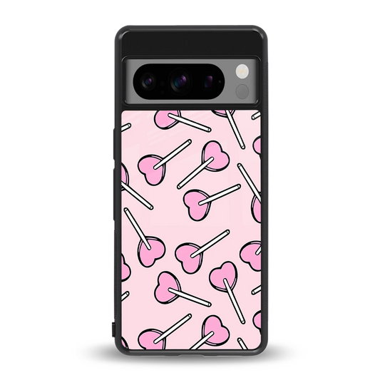 Lollipop Fusion back phone cover | glass case for google pixel 8 pro