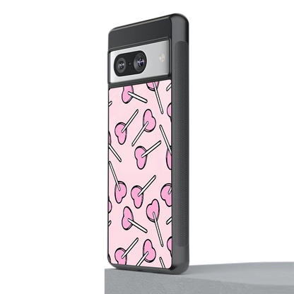 Lollipop Fusion stylish phone case for google pixel 8 | glossy glass and slim fit