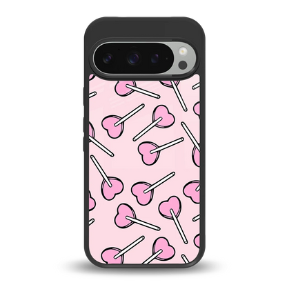 Lollipop Fusion back phone cover | glass case for google pixel 9 pro xl