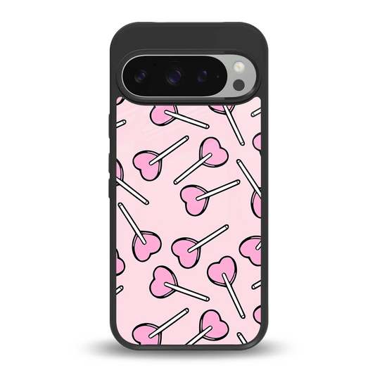 Lollipop Fusion back phone cover | glass case for google pixel 9 pro xl