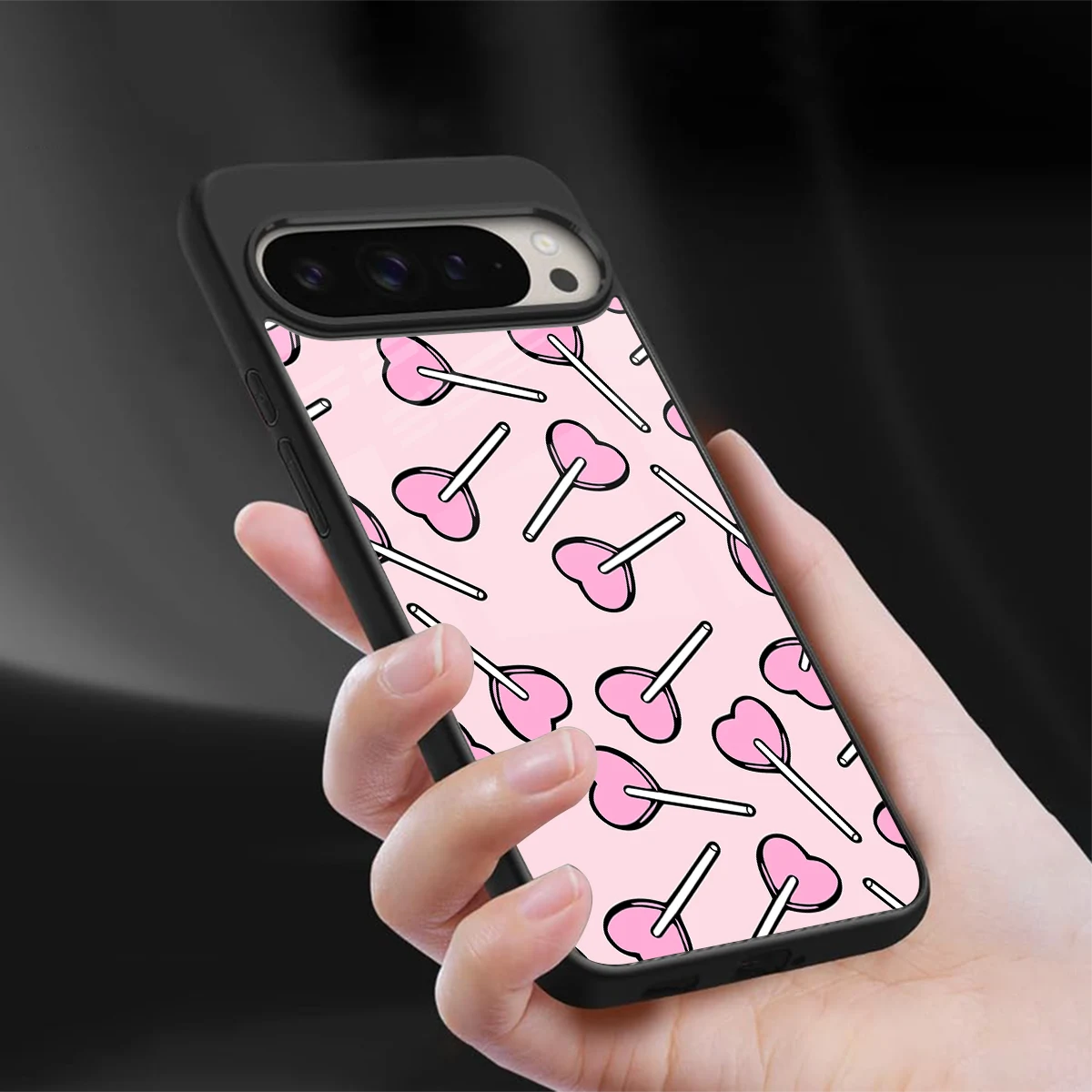 Lollipop Fusion sleek google pixel 9 pro xl cover with tempered glass back and TPU edges