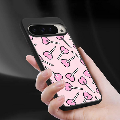 Lollipop Fusion sleek google pixel 9 pro xl cover with tempered glass back and TPU edges