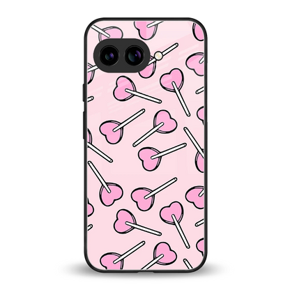 Lollipop Fusion back phone cover | glass case for google pixel 9a
