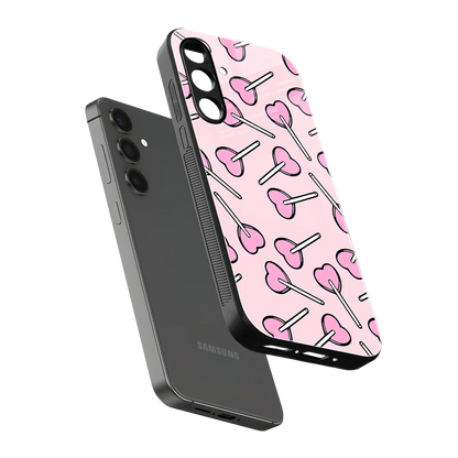 Lollipop Fusion sleek samsung galaxy a14 5g cover with tempered glass back and TPU edges