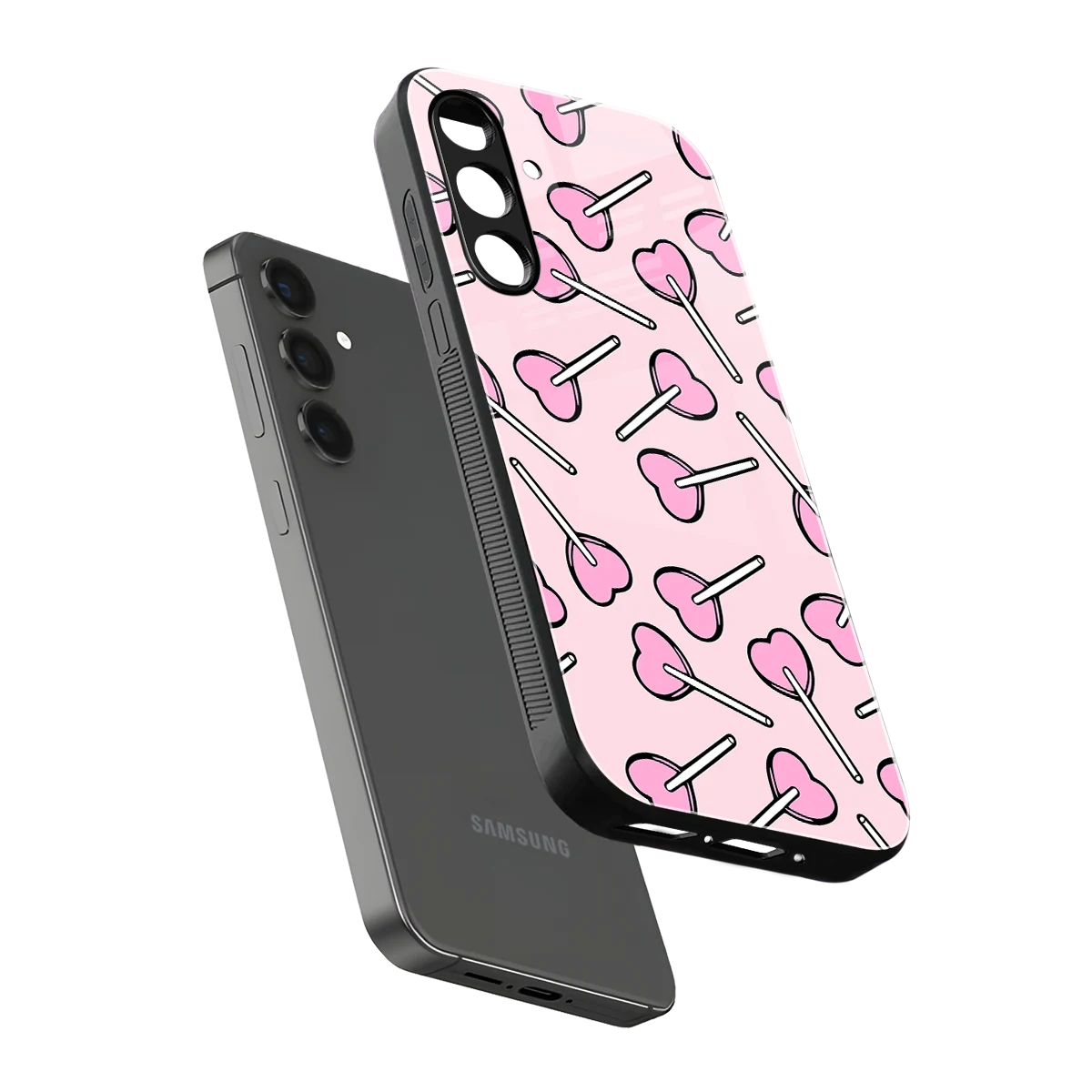 Lollipop Fusion sleek samsung galaxy a16 5g cover with tempered glass back and TPU edges