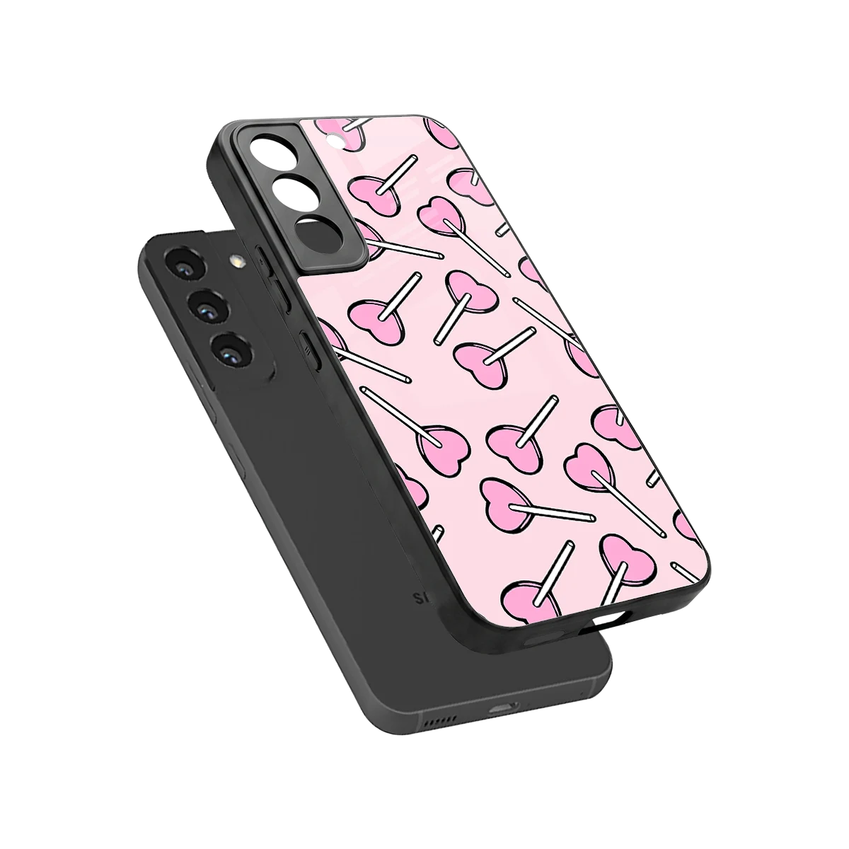 Lollipop Fusion sleek samsung galaxy s22 cover with tempered glass back and TPU edges