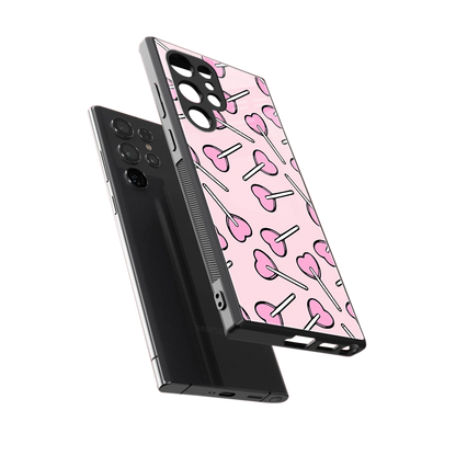 Lollipop Fusion sleek samsung galaxy s23 ultra cover with tempered glass back and TPU edges