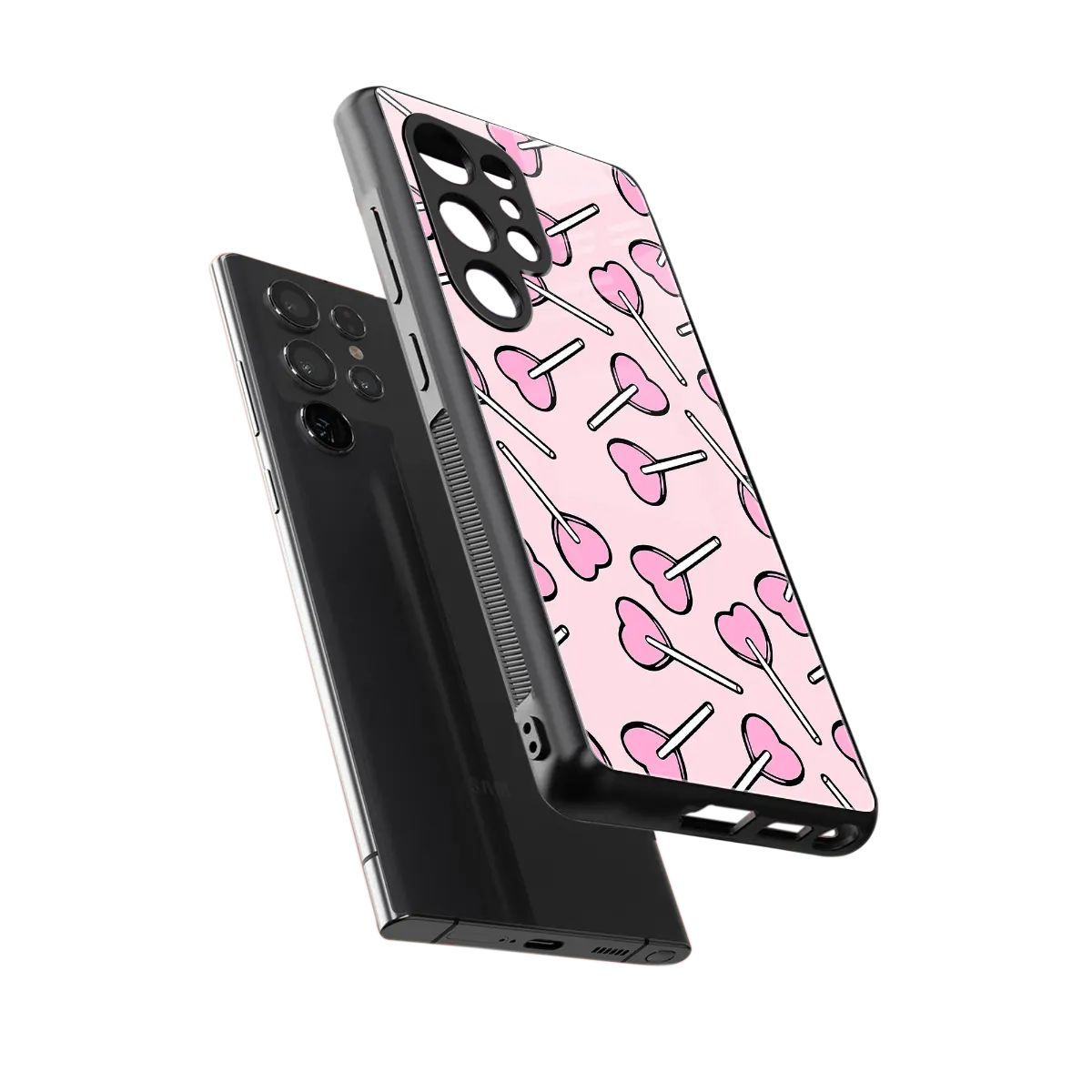 Lollipop Fusion sleek samsung galaxy s25 ultra cover with tempered glass back and TPU edges