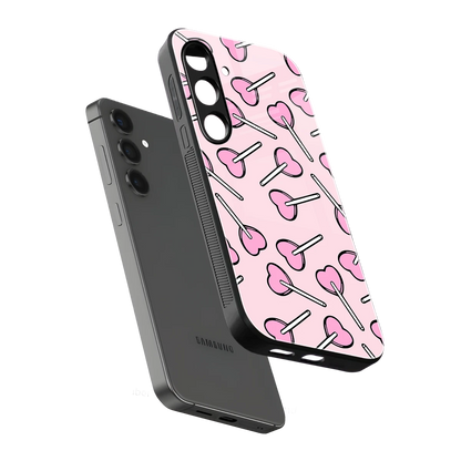 Lollipop Fusion sleek samsung galaxy s24 fe cover with tempered glass back and TPU edges
