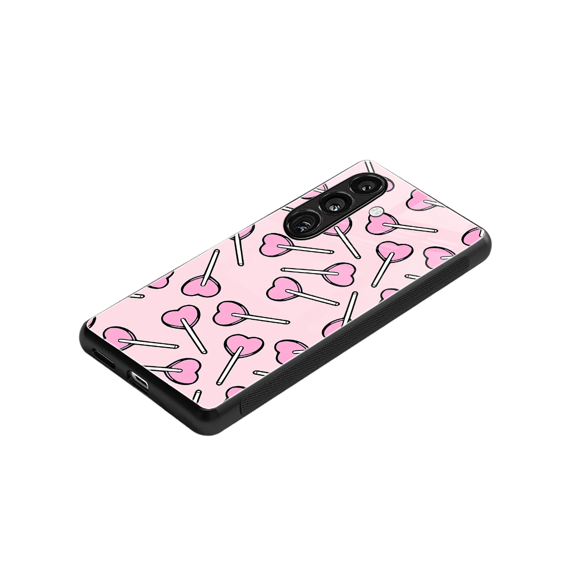 Lollipop Fusion stylish phone case for samsung galaxy s24 fe | glossy glass and slim fit