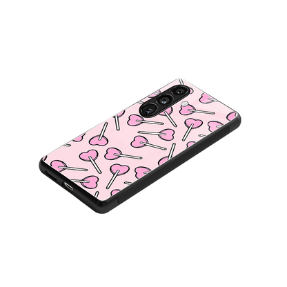 Lollipop Fusion stylish phone case for samsung galaxy s24 | glossy glass and slim fit