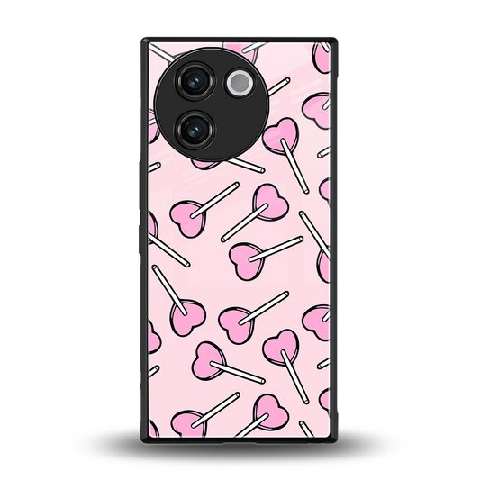 Lollipop Fusion back phone cover | glass case for vivo v30e