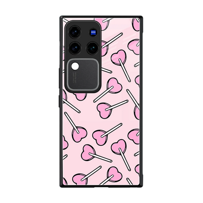 Lollipop Fusion back phone cover | glass case forvivo v30 pro