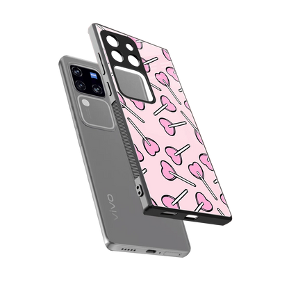 Lollipop Fusion sleekvivo v30 pro cover with tempered glass back and TPU edges