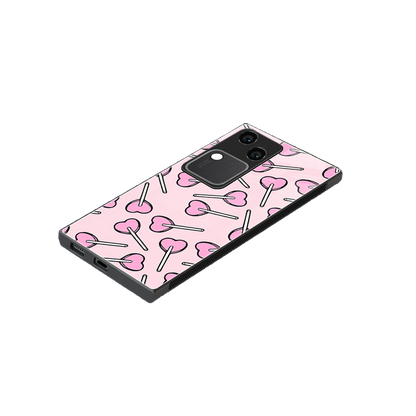 Lollipop Fusion stylish phone case for vivo v30 | glossy glass and slim fit