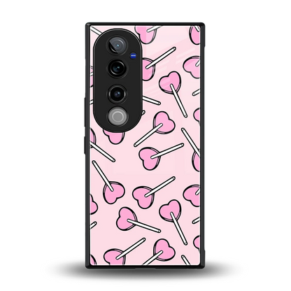 Lollipop Fusion back phone cover | glass case for vivo v40 pro