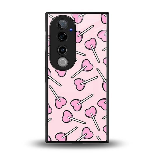 Lollipop Fusion back phone cover | glass case for vivo v40 pro