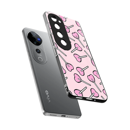 Lollipop Fusion sleek vivo v40 pro cover with tempered glass back and TPU edges