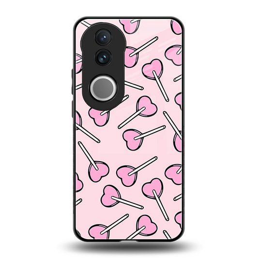 Lollipop Fusion back phone cover | glass case for vivo v50