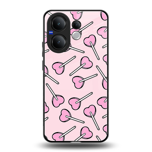 Lollipop Fusion back phone cover | glass case for vivo v60