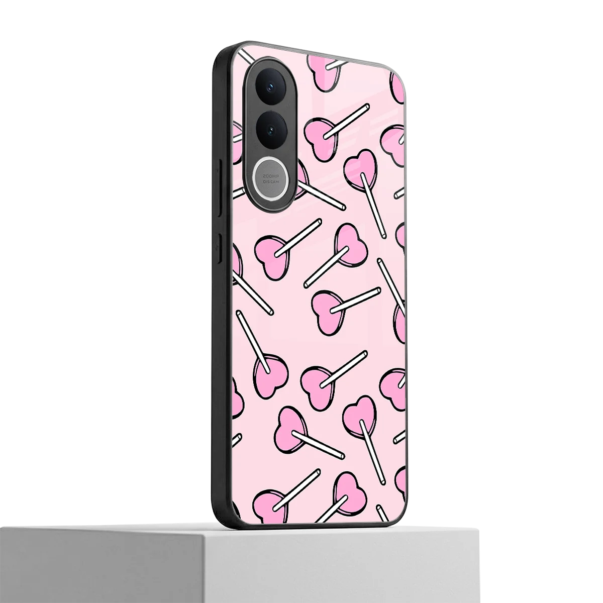 Lollipop Fusion vivo v70 fe mobile cover | shockproof glass phone case