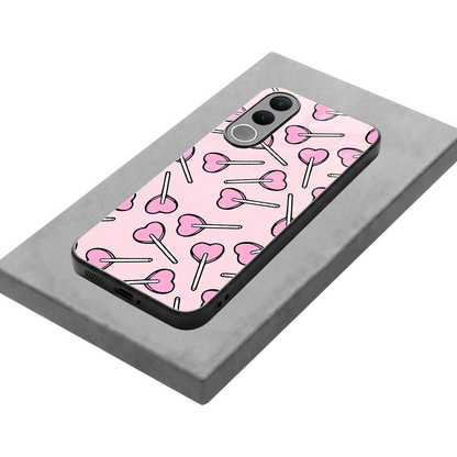 Lollipop Fusion stylish phone case for vivo v70 fe | glossy glass and slim fit
