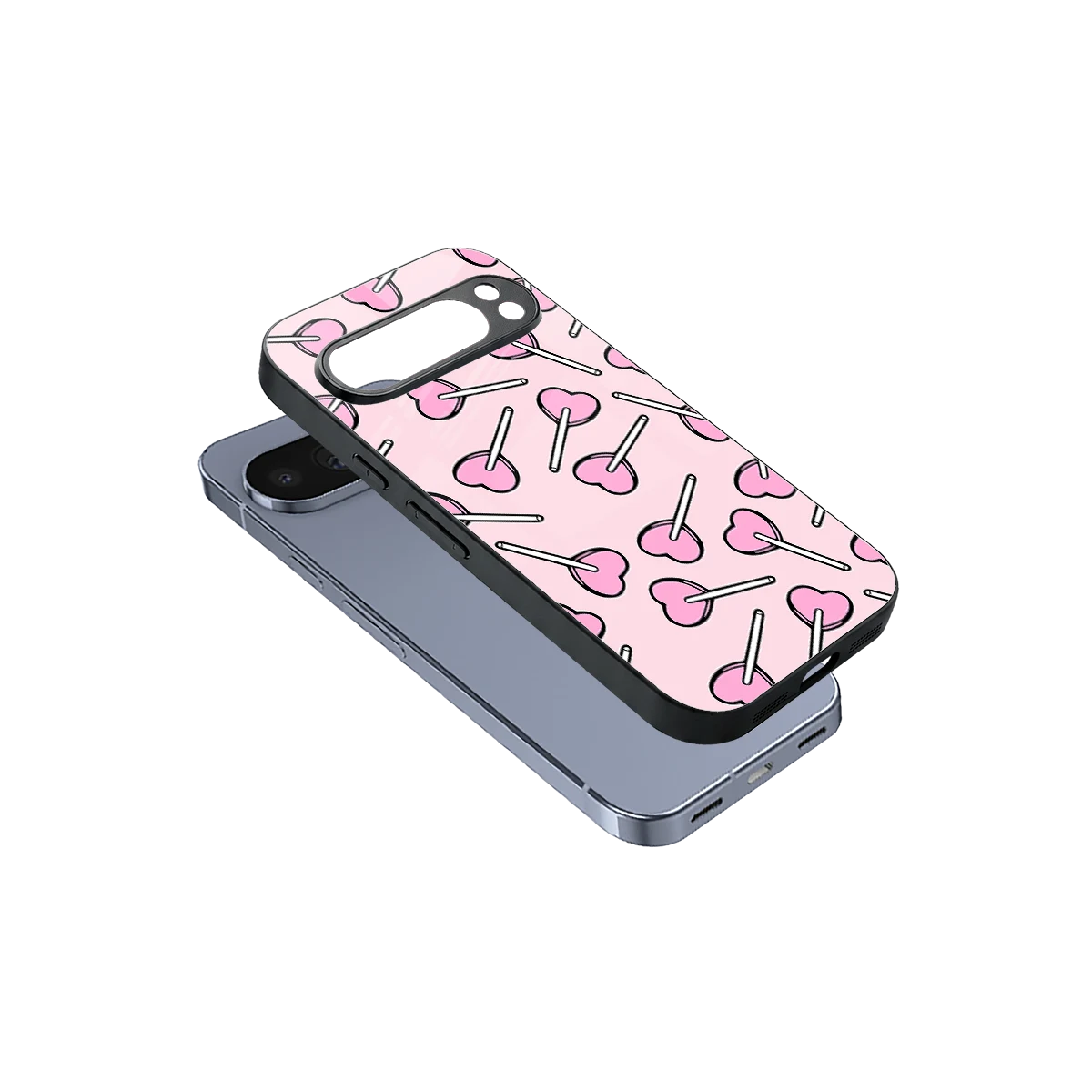 Lollipop Fusion sleek google pixel 10 pro cover with tempered glass back and TPU edges