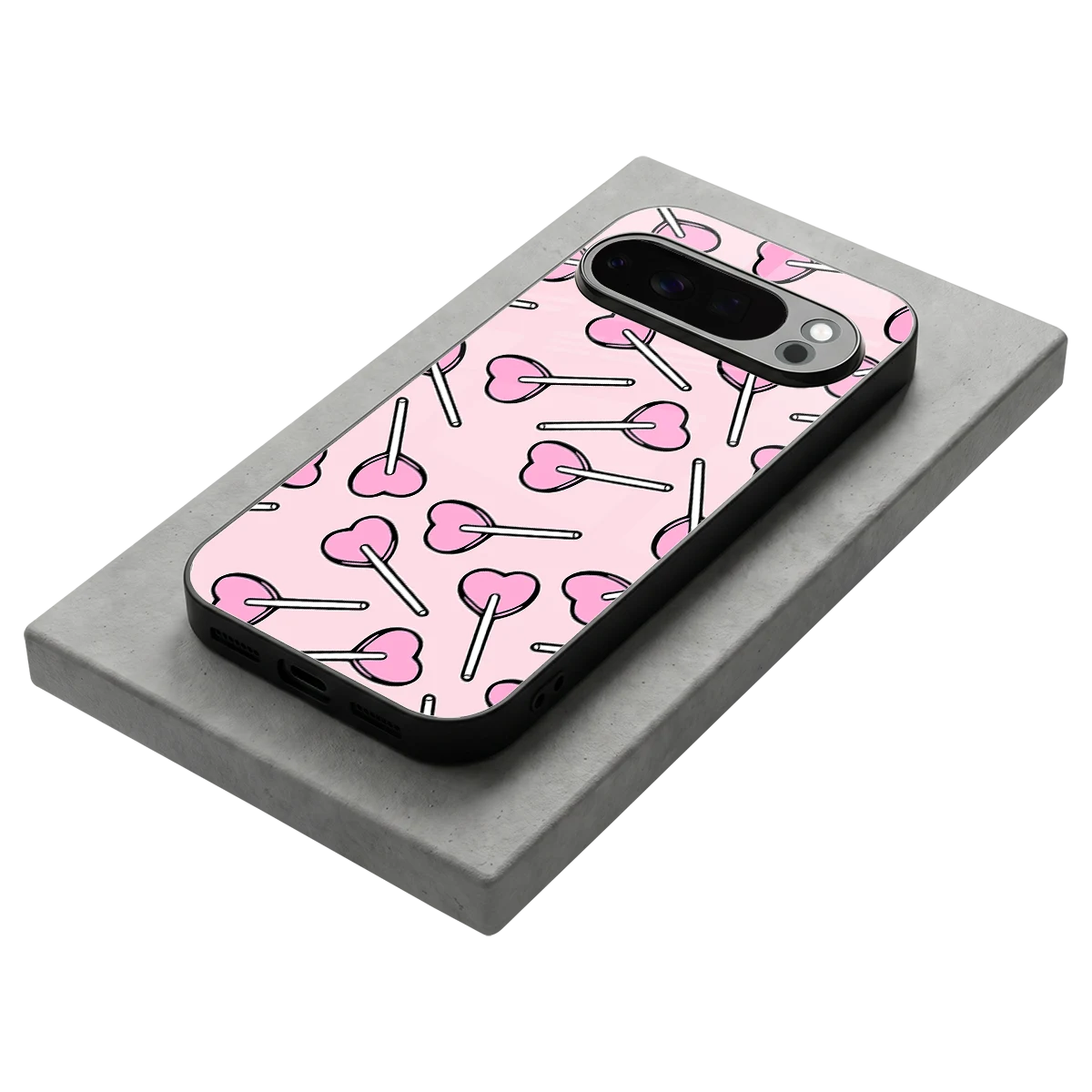 Lollipop Fusion stylish phone case for google pixel 10 pro | glossy glass and slim fit