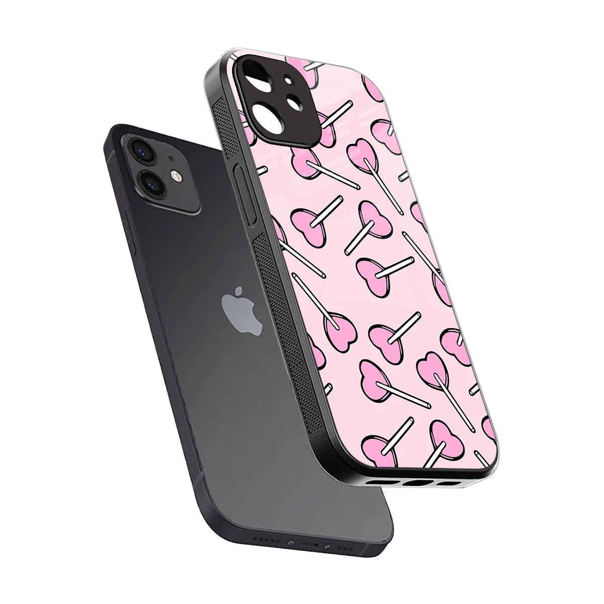 Lollipop Fusion sleek iphone 11 cover with tempered glass back and TPU edges