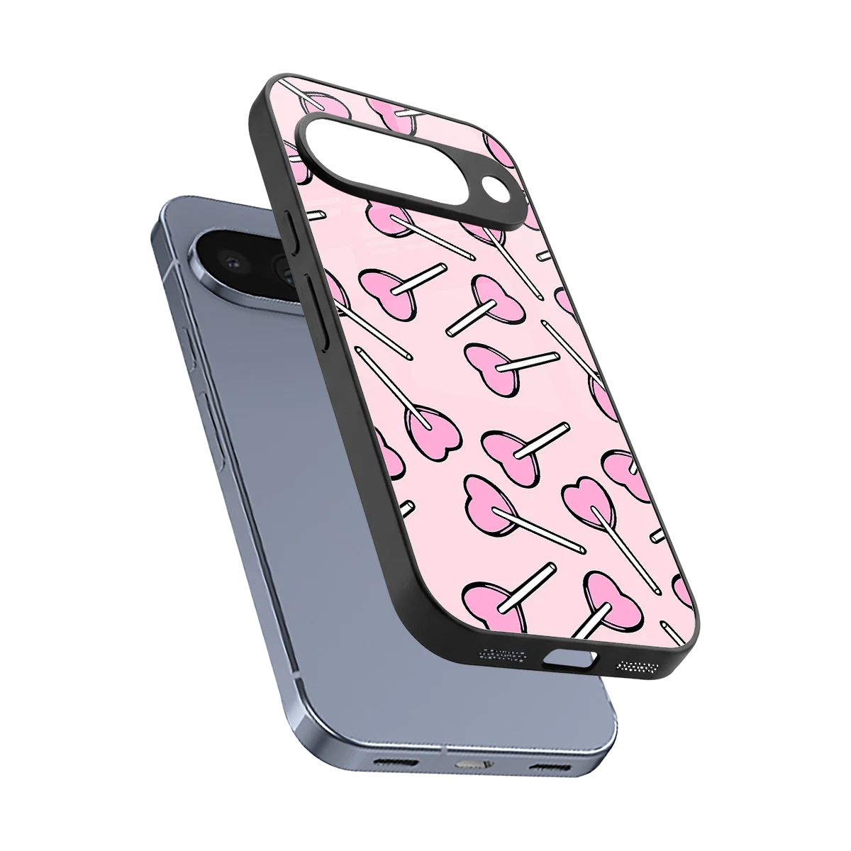Lollipop Fusion sleek google pixel 10 cover with tempered glass back and TPU edges