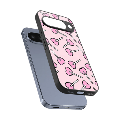 Lollipop Fusion sleek google pixel 10 cover with tempered glass back and TPU edges