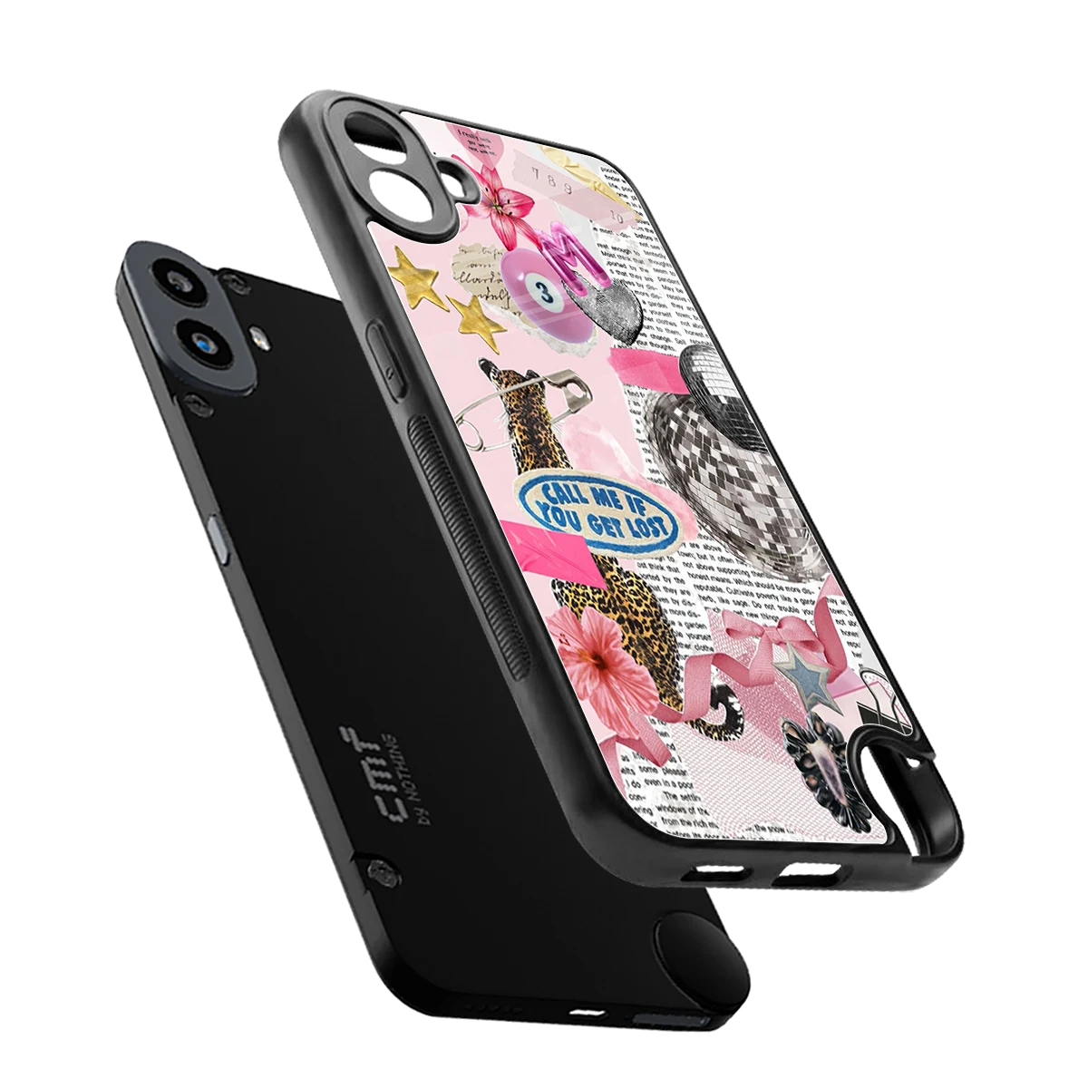 Lost Call sleek cmf nothing phone 1 cover with tempered glass back and TPU edges