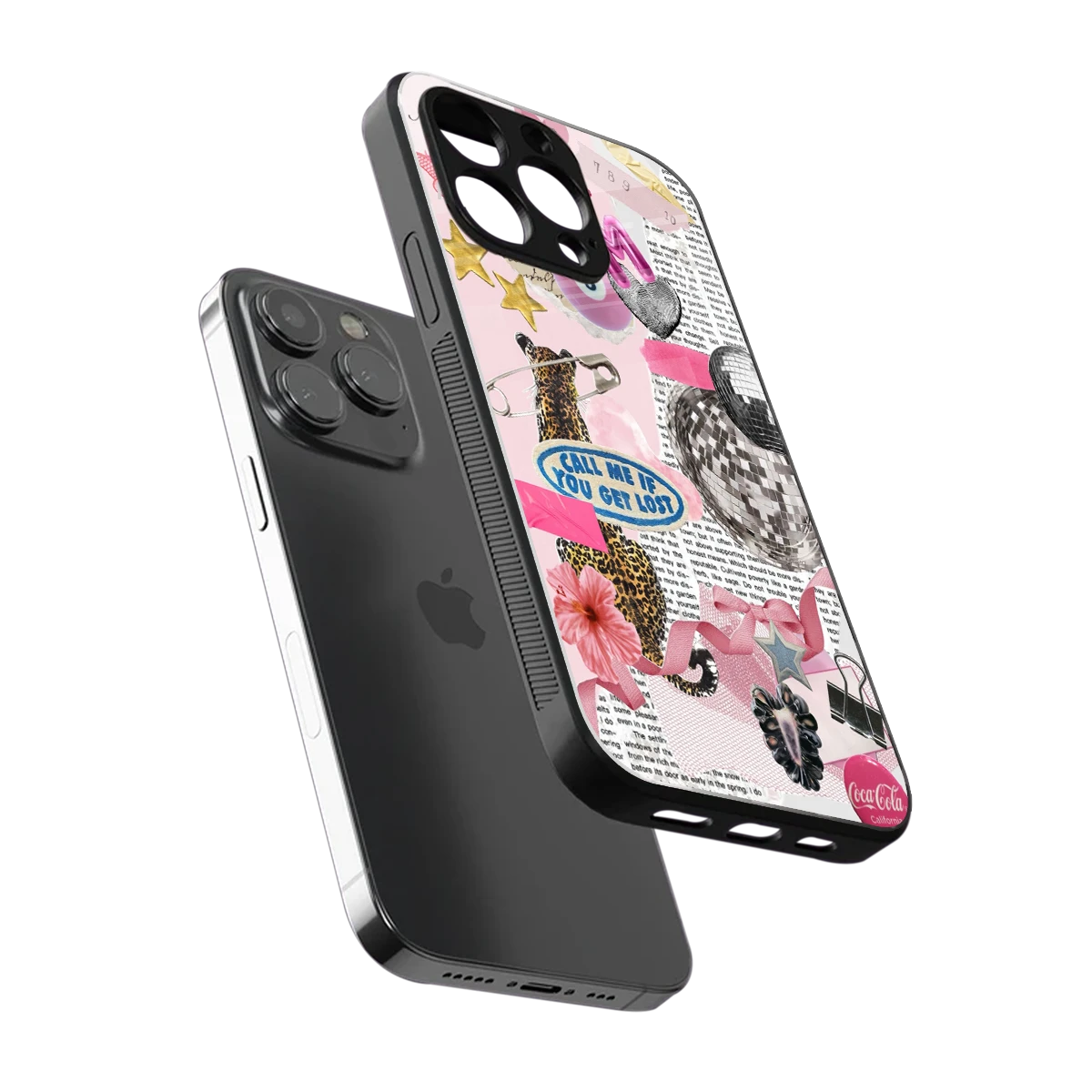 Lost Call sleek iphone 13 pro cover with tempered glass back and TPU edges