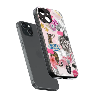 Lost Call sleek iphone 14 cover with tempered glass back and TPU edges