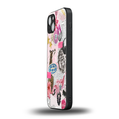 Lost Call iphone 15 plus mobile cover | shockproof glass phone case