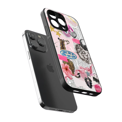 Lost Call sleek iphone 15 pro max cover with tempered glass back and TPU edges