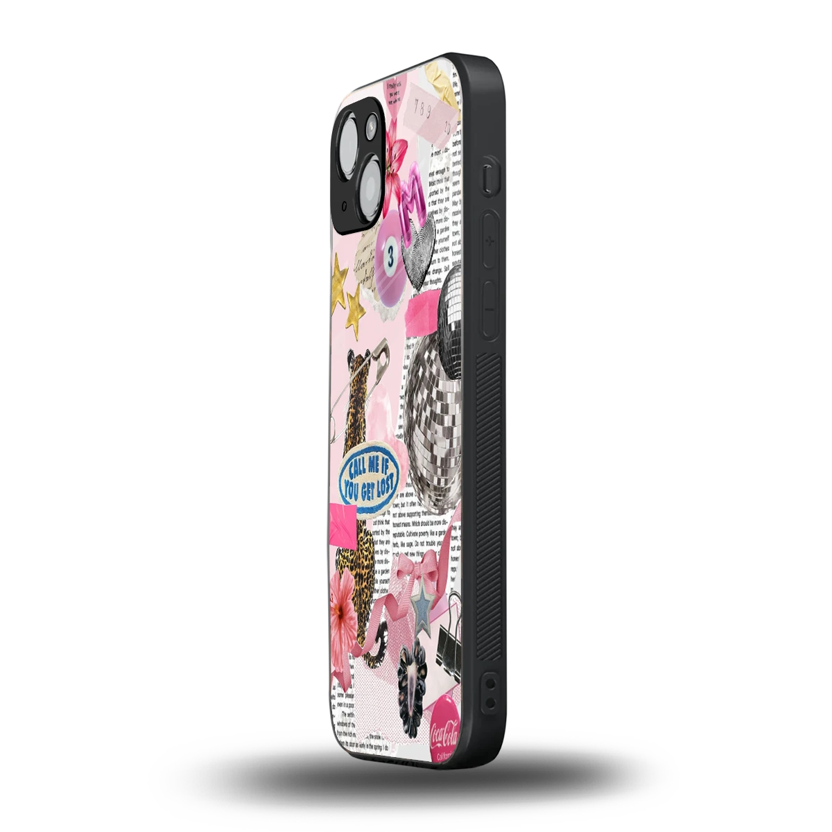 Lost Call iphone 15 mobile cover | shockproof glass phone case
