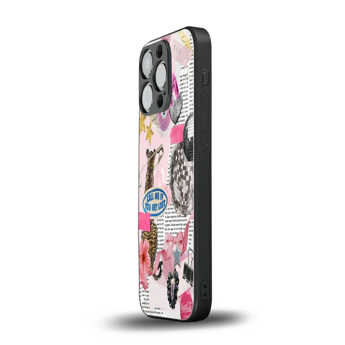 Lost Call iphone 16 pro mobile cover | shockproof glass phone case