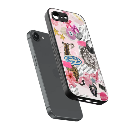 Lost Call sleek iphone 16e cover with tempered glass back and TPU edges